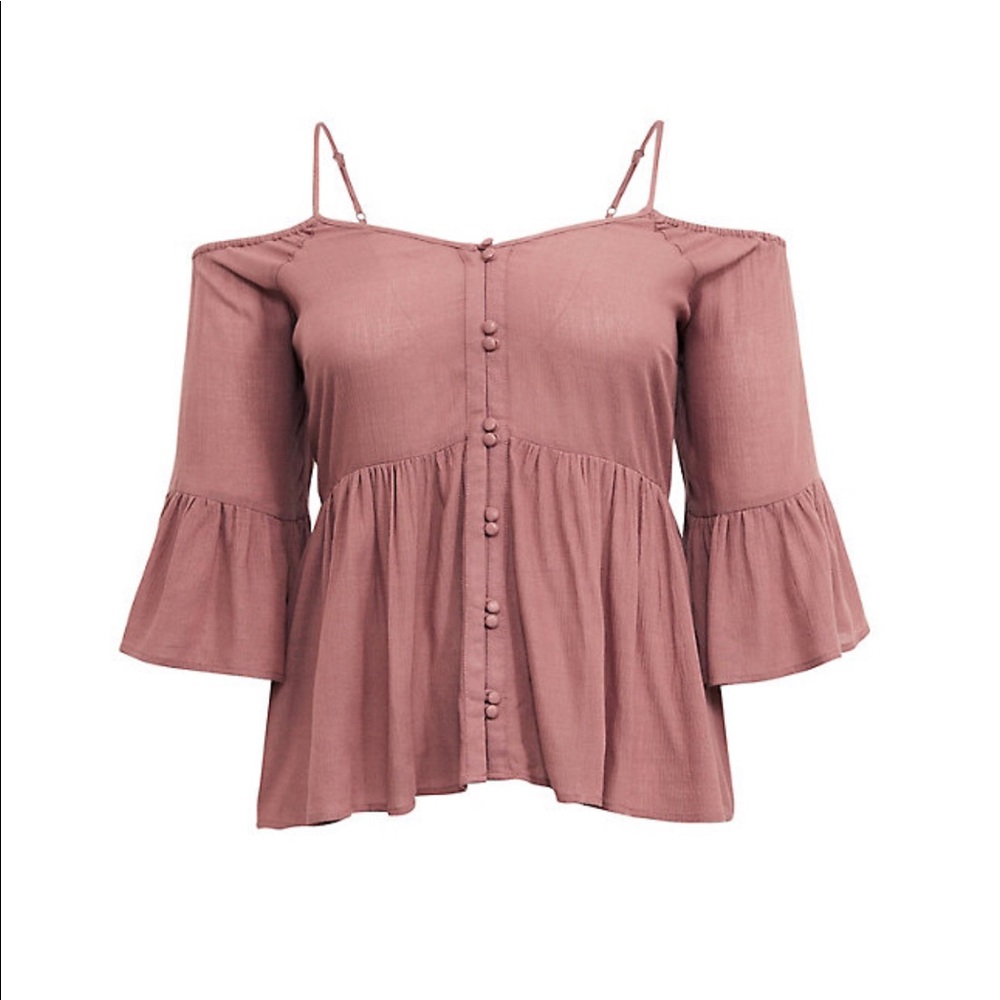 Torrid Cold Shoulder Blouse